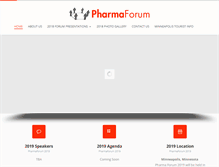 Tablet Screenshot of pharmaforumpage.com